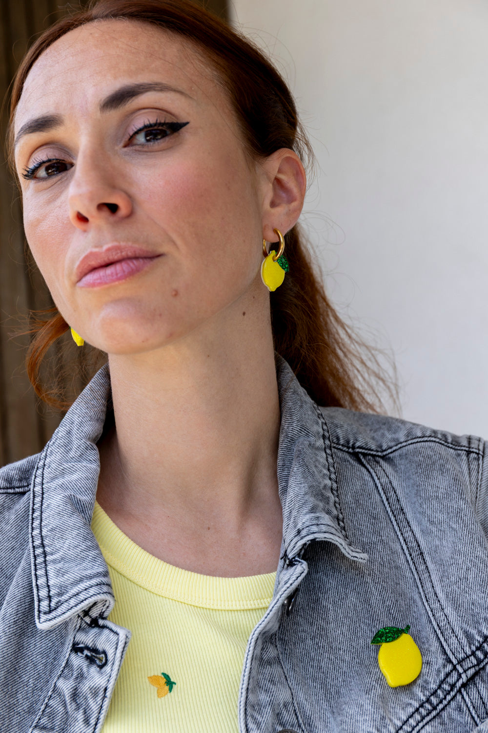Broche Citron Bouton d'Or 🍋🌼