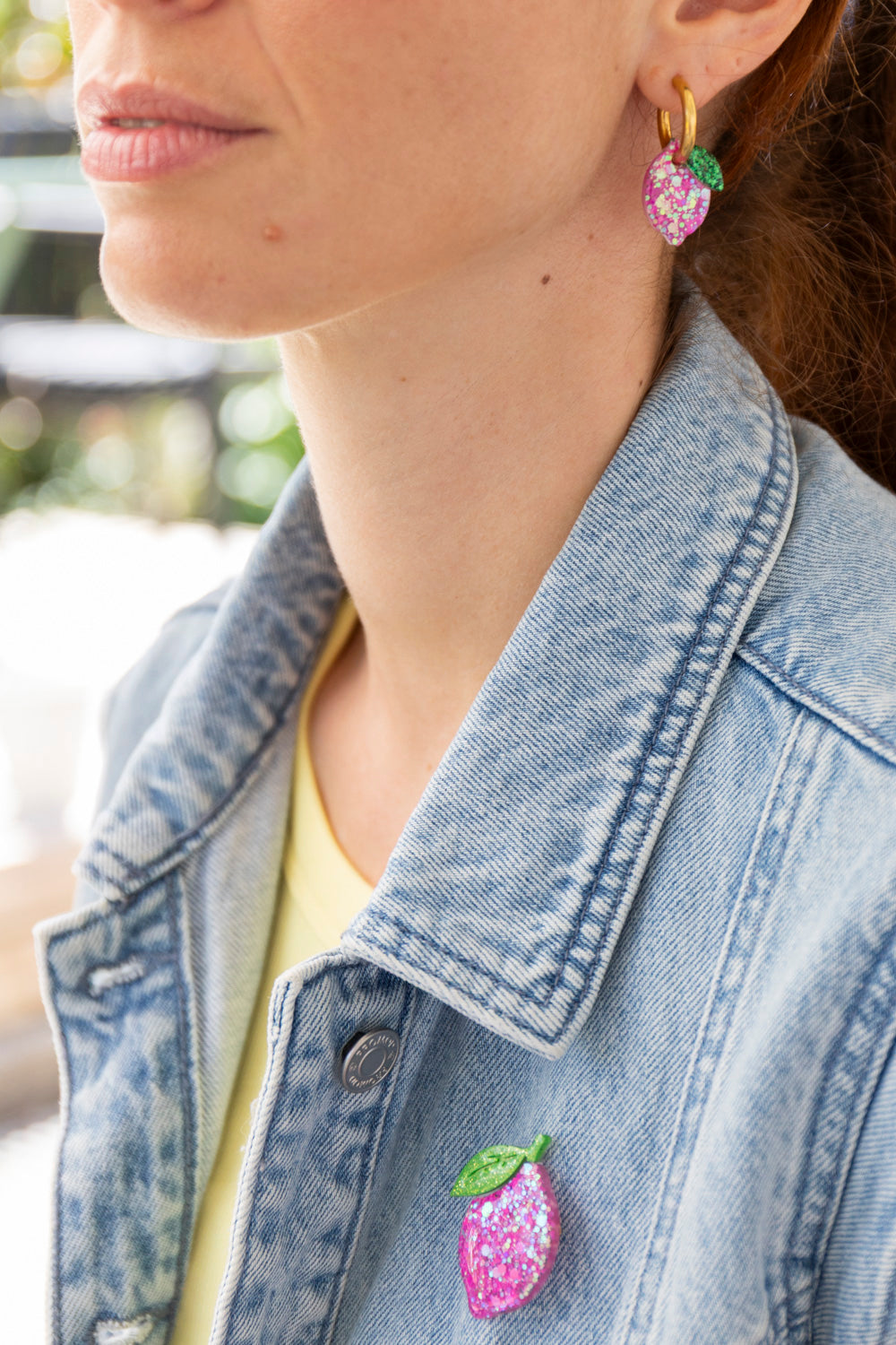 Broche Citron Rose pep's 🍋🩷