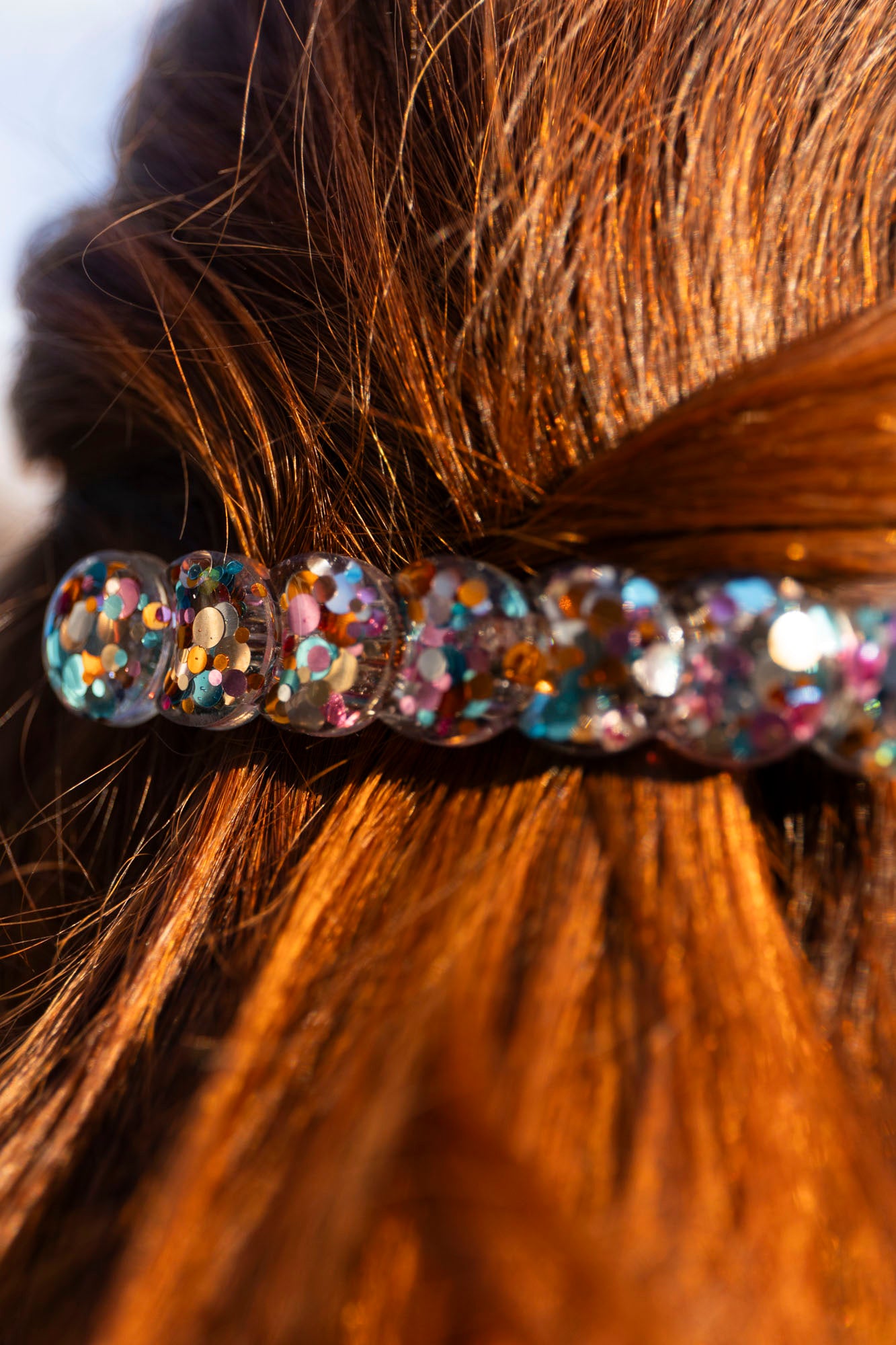 Barrette fabriquée à la main avec de la résine époxy