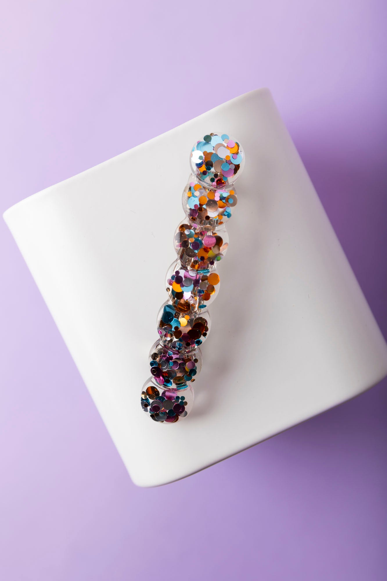 Barrette fabriquée à la main avec de la résine époxy