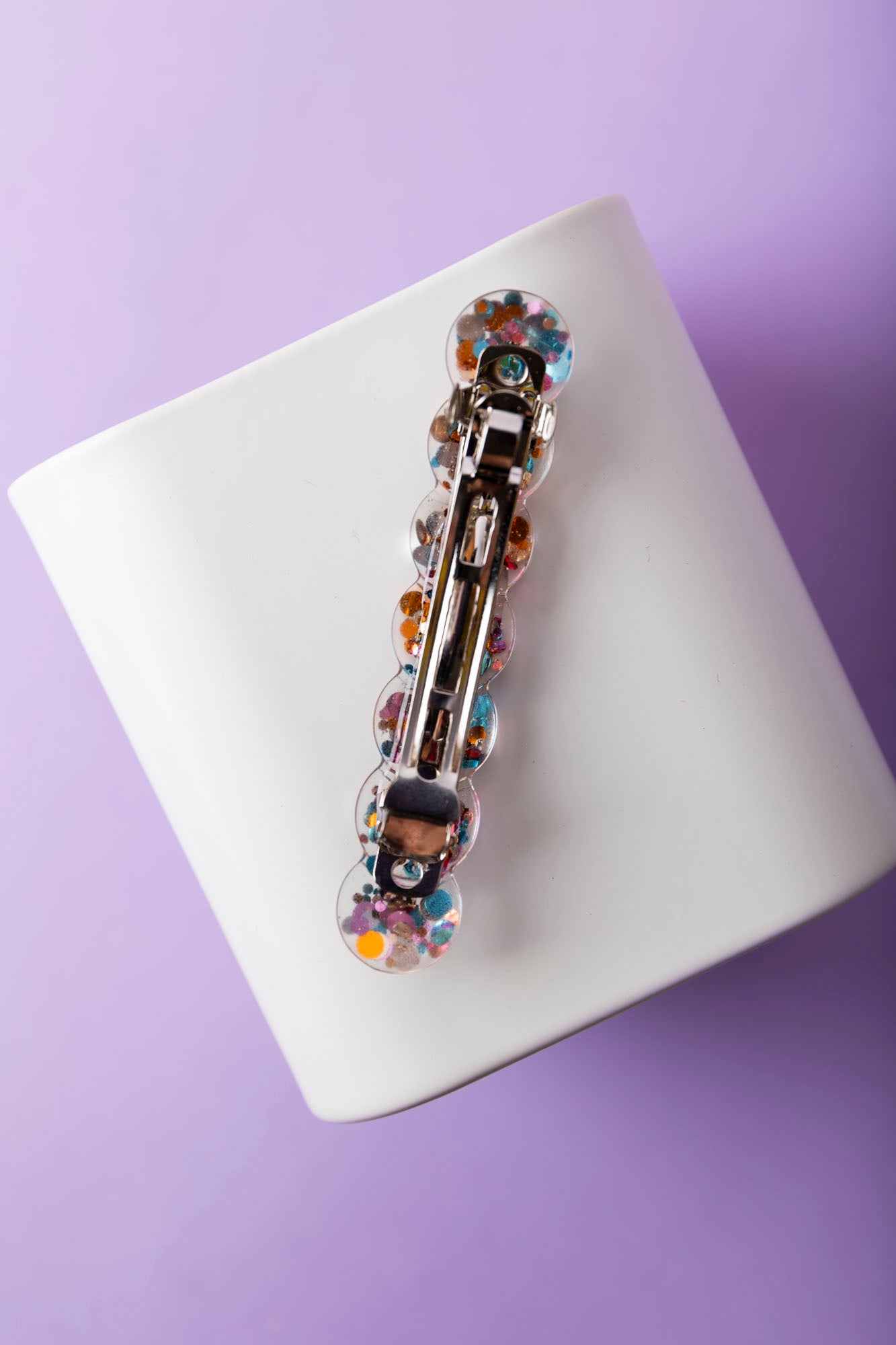 Barrette fabriquée à la main avec de la résine époxy