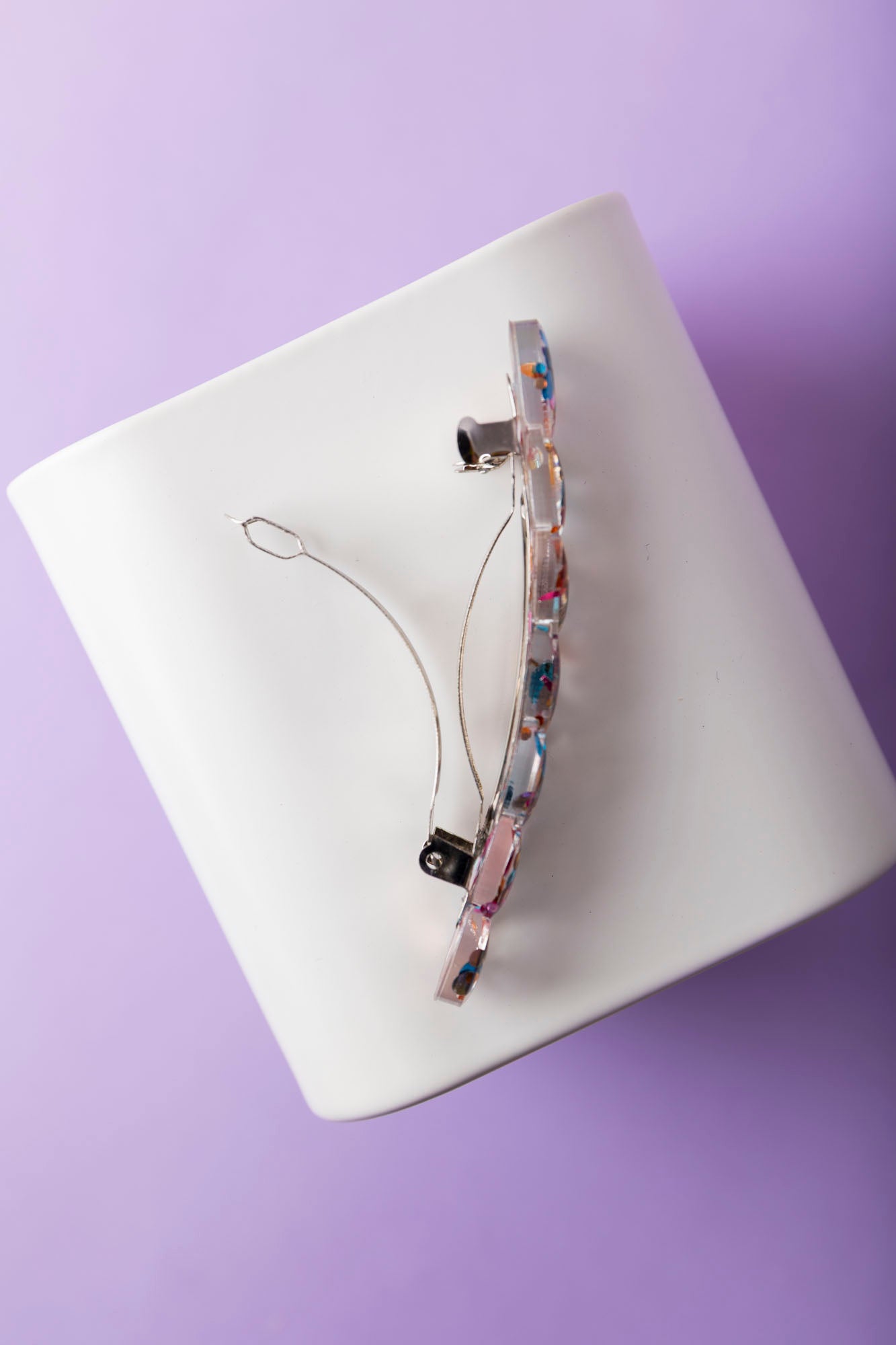 Barrette fabriquée à la main avec de la résine époxy