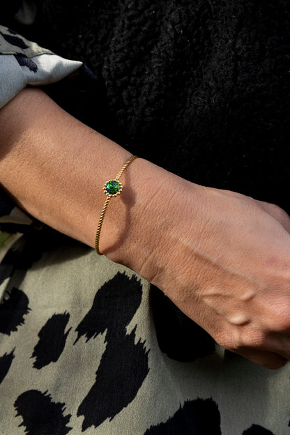 Bracelet jonc fin réglable pailleté. Kaki, vert, doré, cuivré. Automne. Cabochon. Atelier Rézane. Résine. Fait main. Pays basque.