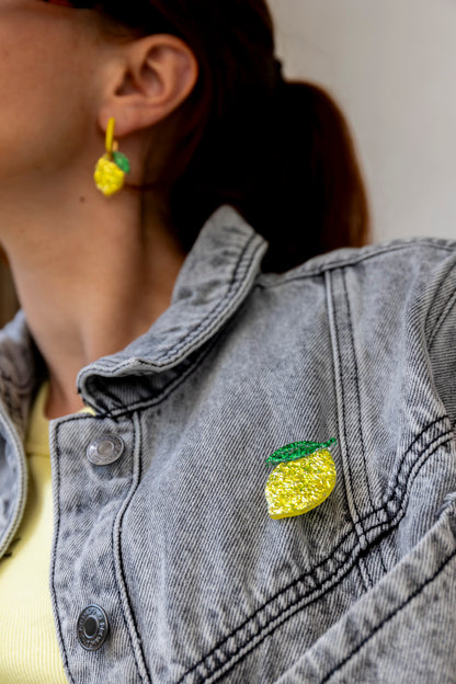 Broche Citron éclatant 🍋🫠