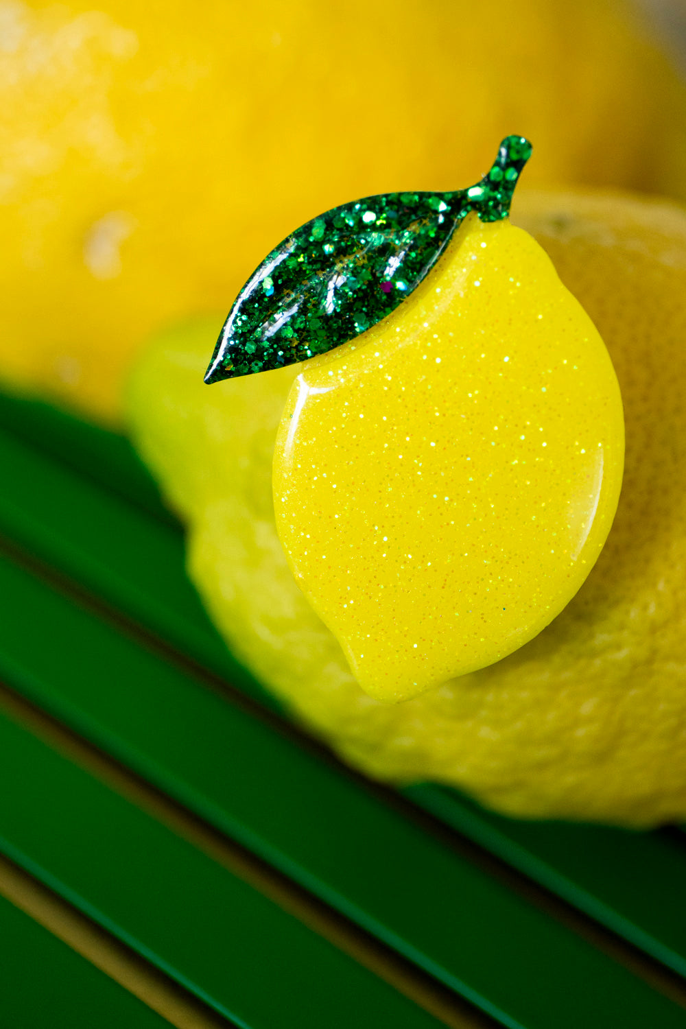Broche Citron Bouton d'Or 🍋🌼