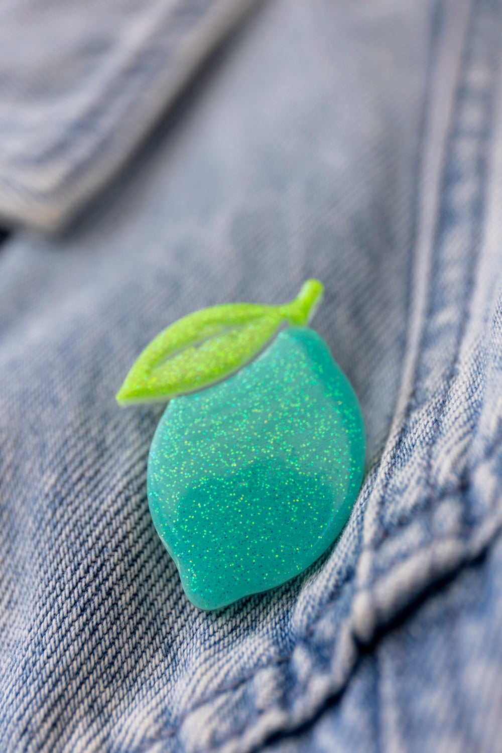 Broche Citron pastel blue 🍋🩵