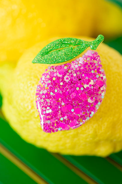 Broche Citron Rose pep's 🍋🩷