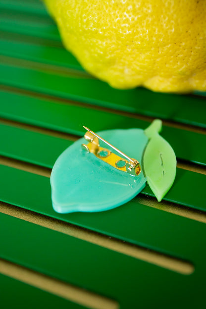 Broche Citron pastel blue 🍋🩵
