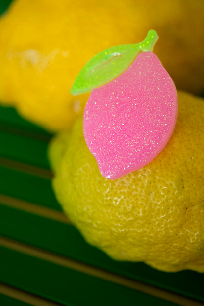Broche Citron pastel pink 🍋🩷