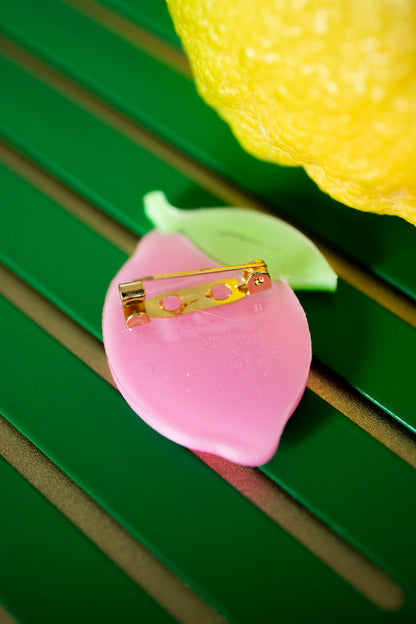 Broche Citron pastel pink 🍋🩷