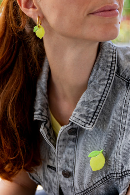Broche Citron Pastel yellow 🍋💛
