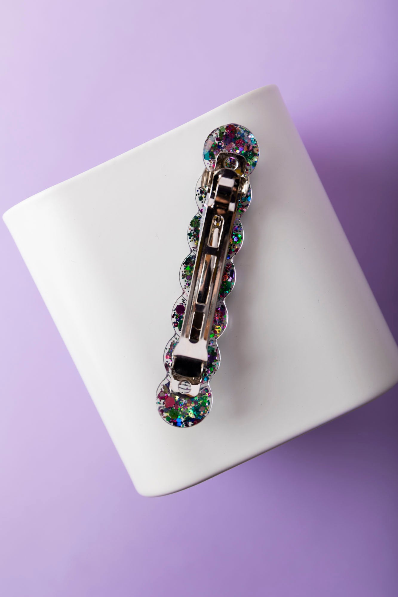 Barrette fabriquée à la main avec de la résine époxy