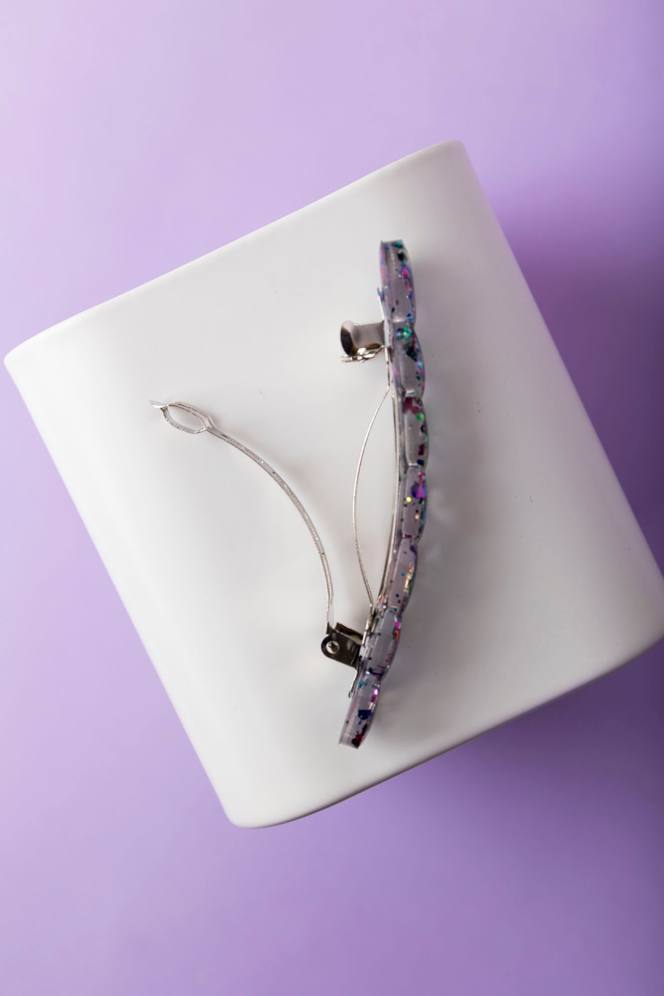 Barrette fabriquée à la main avec de la résine époxy