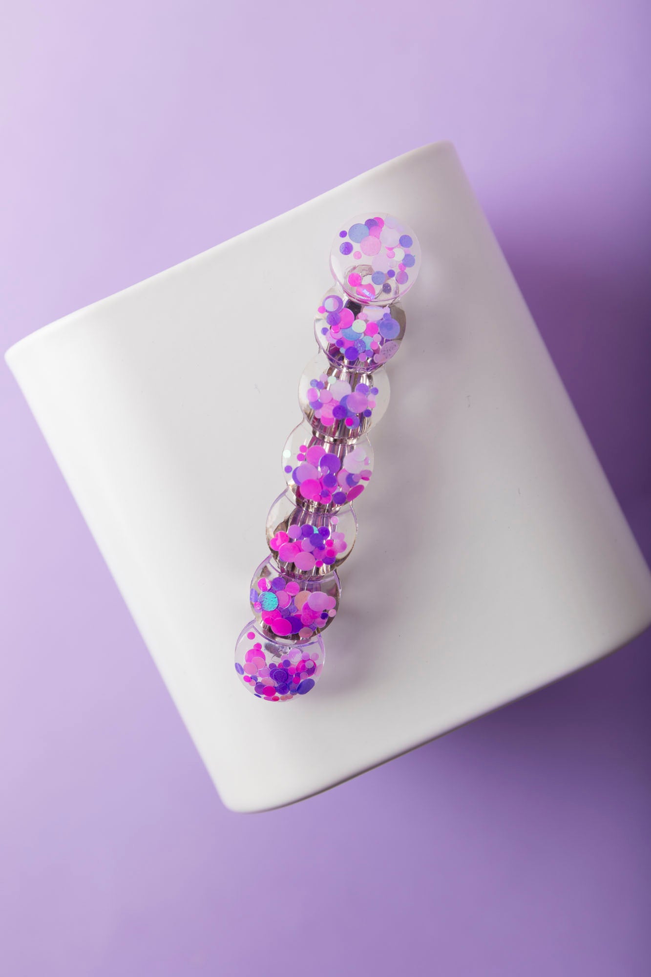 Barrette fabriquée à la main avec de la résine époxy