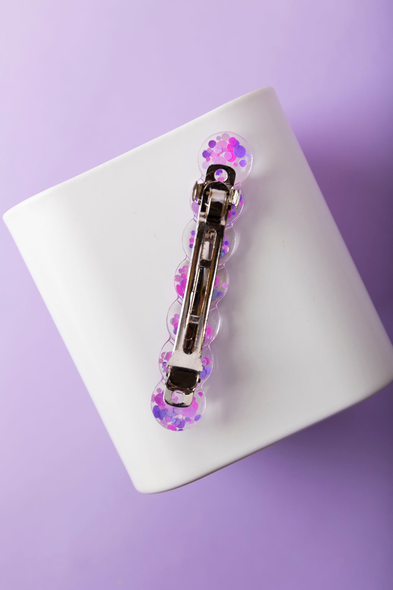 Barrette fabriquée à la main avec de la résine époxy