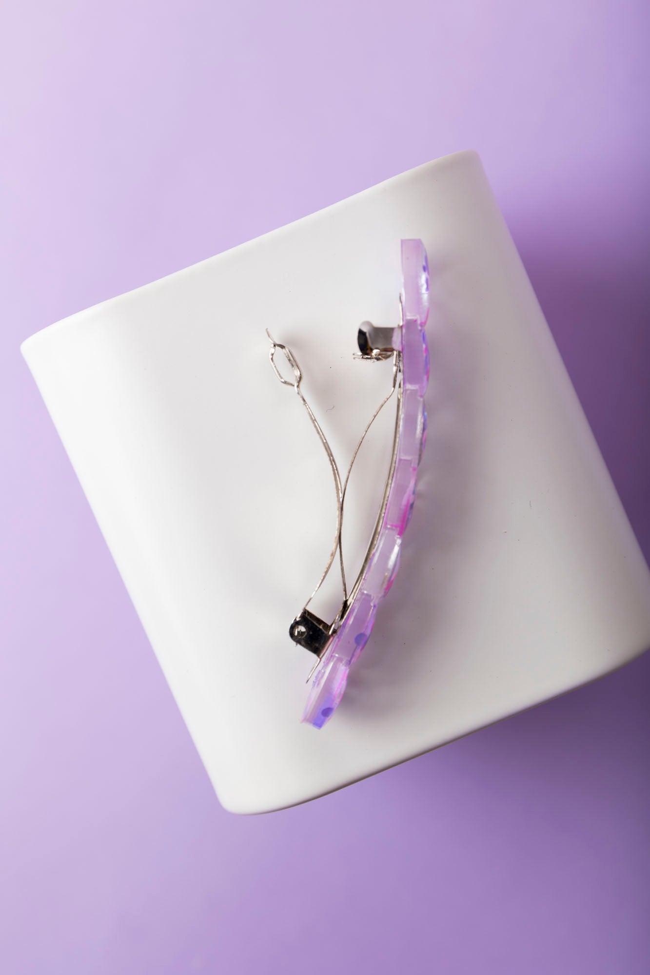 Barrette fabriquée à la main avec de la résine époxy