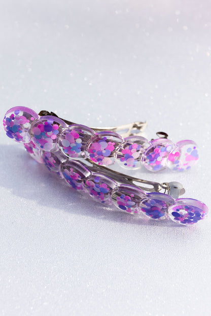 Barrette fabriquée à la main avec de la résine époxy
